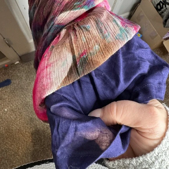 SOFT SURROUNDINGS Italian Dreams Tiered Maxi Dress Size L Floral Viscose‎ - Picture 5 of 7